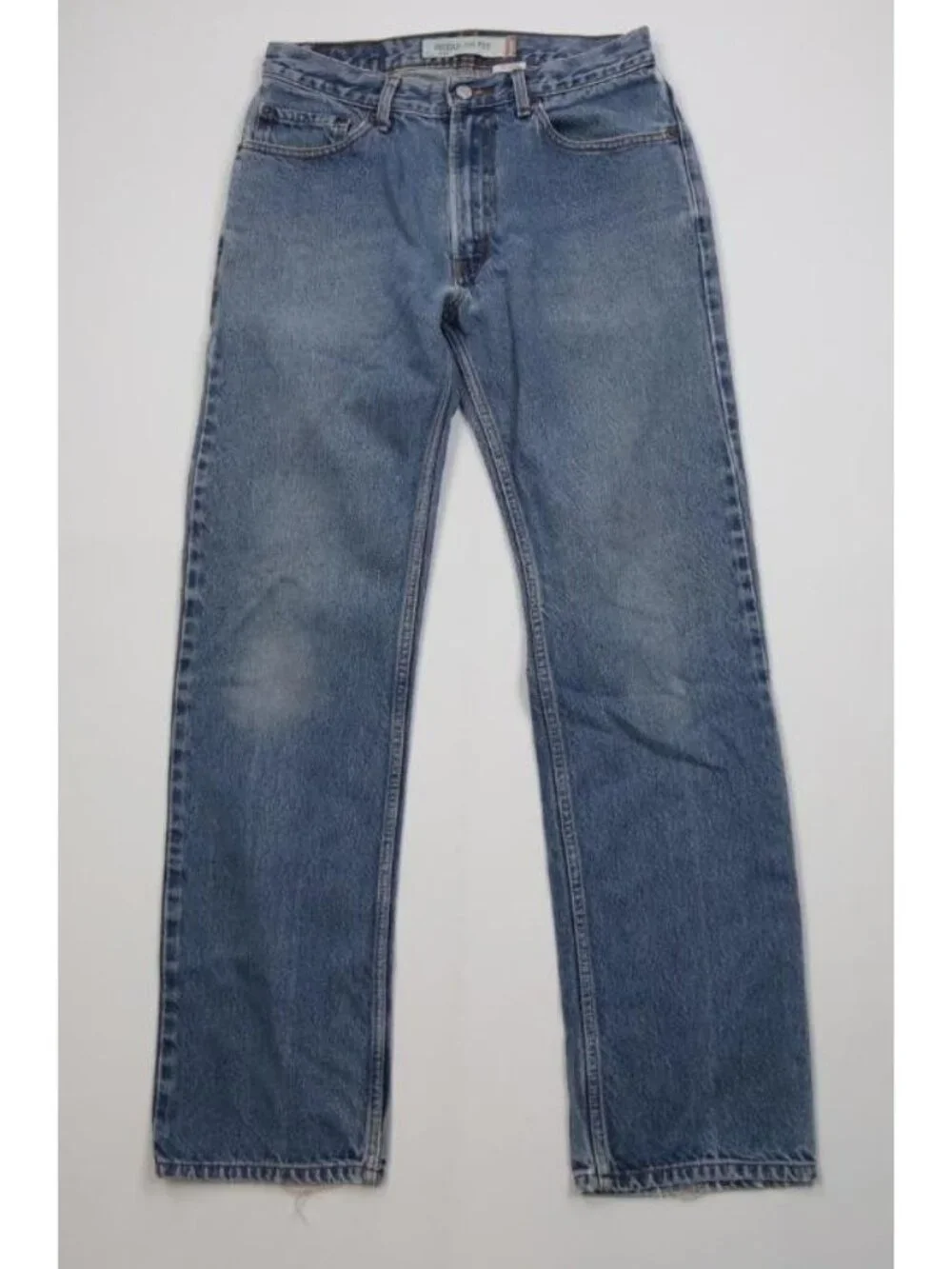 Vintage Y2K 2004 Levis 505 Mens 32x34 Distressed Regular Straight Leg Jeans Blue